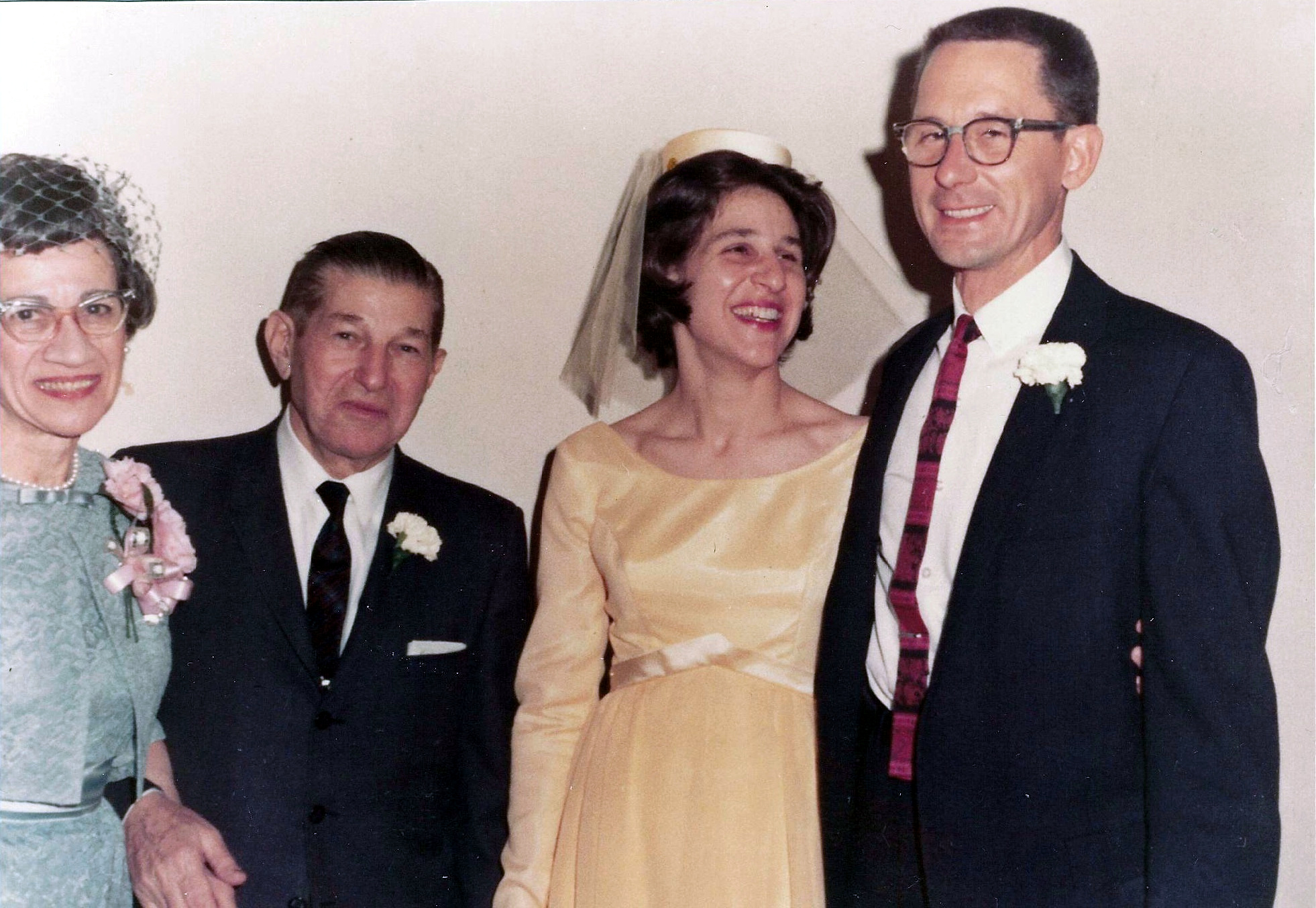 Geraldine and Abraham Serby, at Marjorie and Norm Robertson’s wedding December 19, 1965