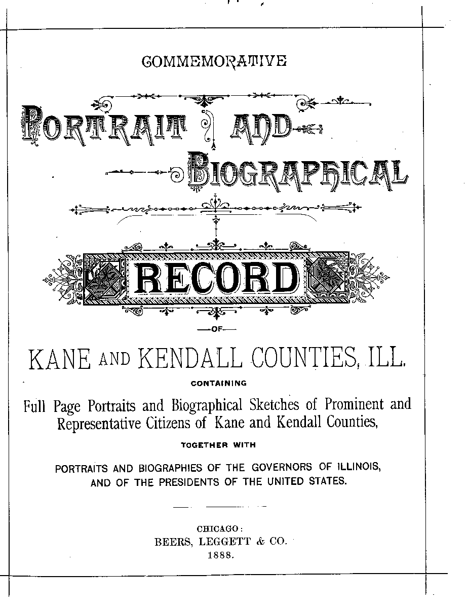 Record of Kane and Kendall Counties 1
