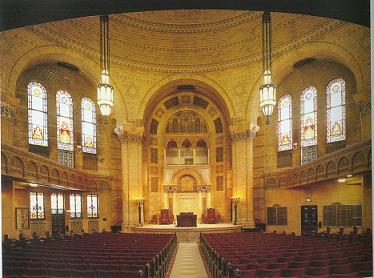 Sanctuary at K.A.M. Isaiah Israel Congregation, Chicago, Illinois