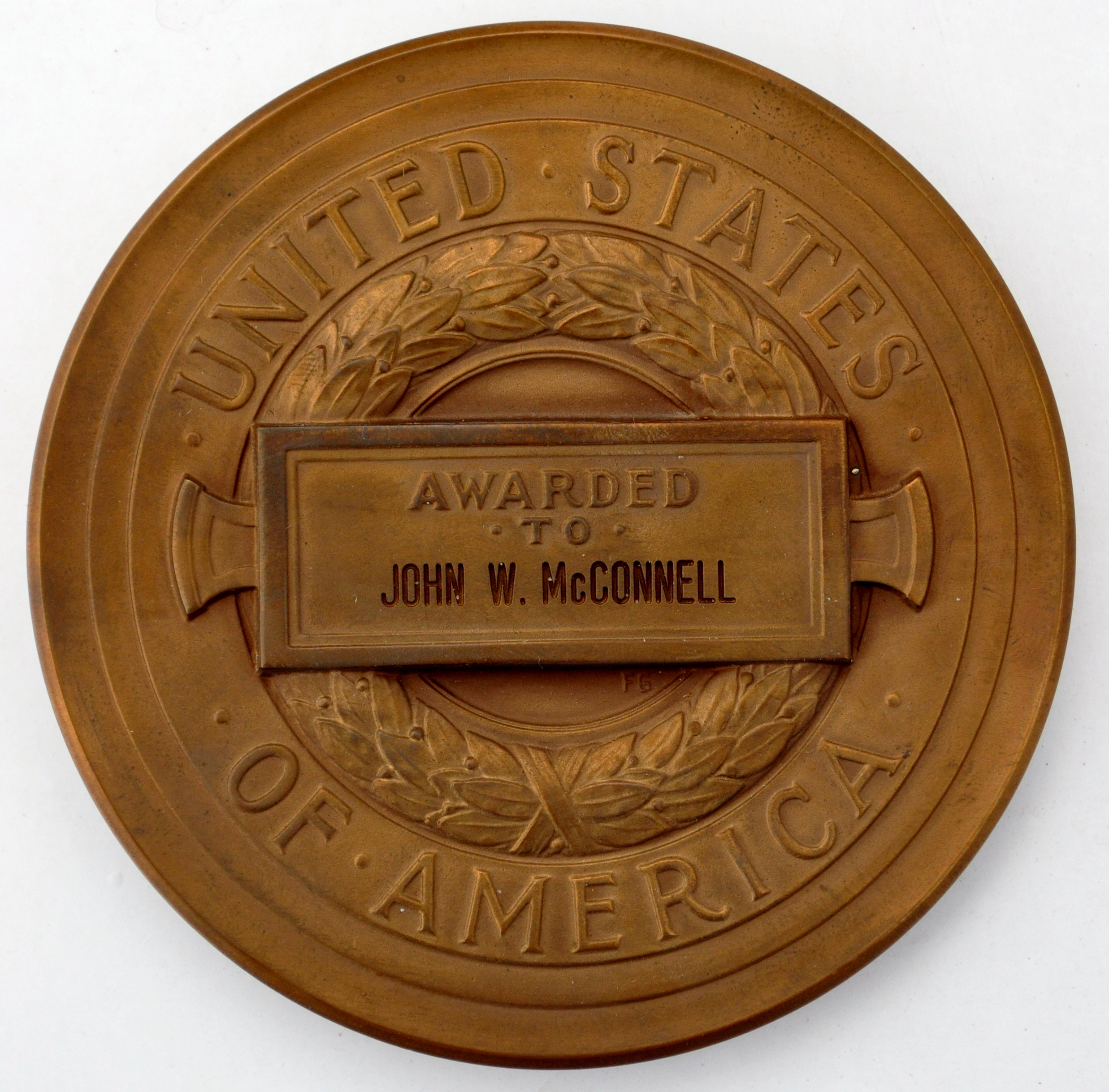 John W. McConnell’s CIA Intelligence Merit Medal (back)